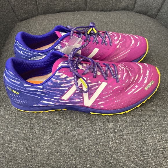 NEW BALANCE “ Sarava” Cross Country 
Multi-Colored Spiked Athletic Shoe Size 8.5 - Picture 2 of 6